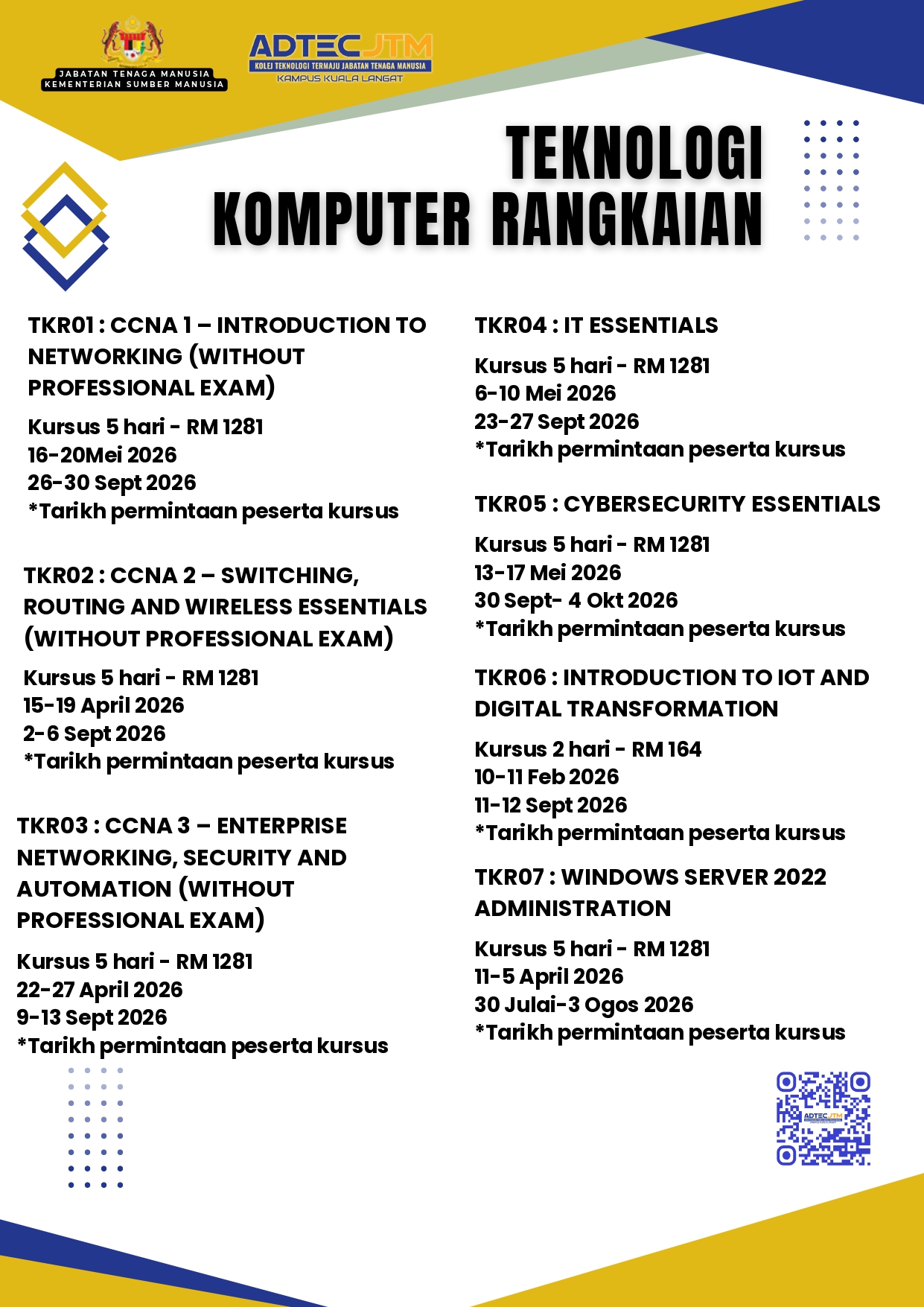 Advanced Technology Training Centre (ADTEC) Kuala Langat